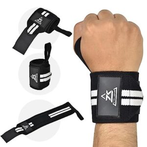 SPORTZILLA Lifting Wraps for Wrist Support – Heavy Duty Weight Lifting Straps Wrist Supports for Gym – 13 Inch Elastic Loop Gym Lifting Straps for Men and Women – Comfortable and Breathable Desig