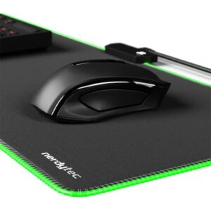Couchmaster® Nerdytec XXL LED Gaming Mouse Mat - Suitable CYCON² - Colour Setting Memory - Colour Changing - High Precision Fabric Surface - Non-Slip Underside