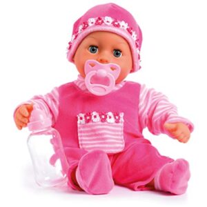 Bayer Design 15inch First Words Baby Doll (Pink)