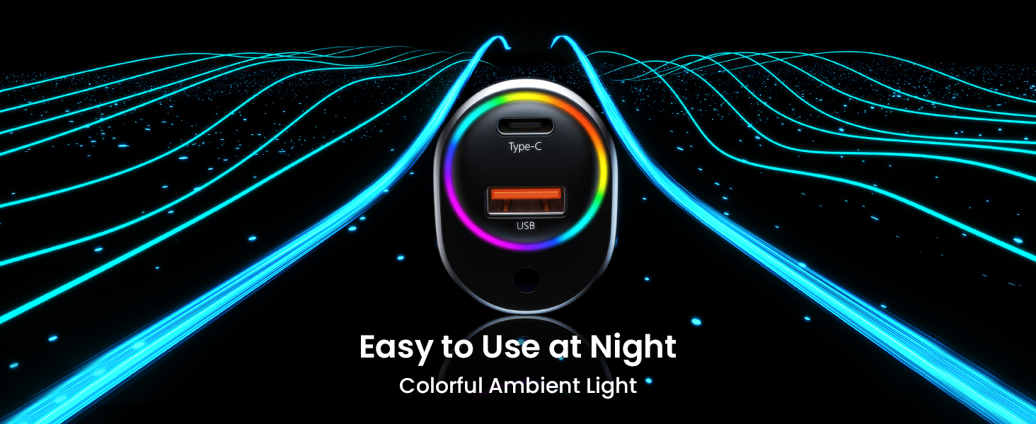 USB C Car Charger, 60W Super Fast Car Charger [PD 30W PPS & QC 3.0]