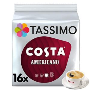 Tassimo Costa Americano Coffee Pods x16 (Pack of 5