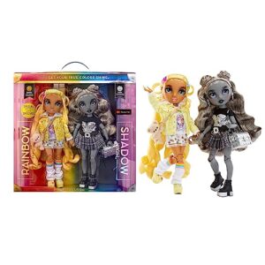 Rainbow High Shadow High Madison Twins 2 Pack - SUNNY & LUNA - Fashion Dolls with Yellow & Grey Designer Mix & Match Outfits with Accessories - Great for Kids 4-12 Years Old