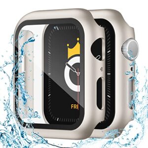 Adepoy 2 Pack Waterproof Apple Watch Screen Protector 44mm