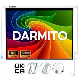 Darmito 100 4:3 Dual-Plug Electric Motorised Projector Screen