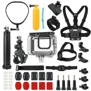 Adaptom 54 in 1 Action Camera Accessory Kit Compatible with GoPro Max Hero 11 10 9 8 7 6 5 4 Fusion Insta360 DJI Osmo Action 2 AKASO Apeman Sony YI SJCAM Xiaomi Crosstou