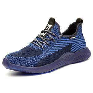 Safety Trainers Steel Toe Cap Trainers Men Women Lightweight Work Sneakers Puncture Proof Protective Shoes