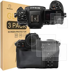 Mr.Shield Screen Protector For Nikon Z 8 Z8 Camera + Top Screen [3+3Pack] [Tempered Glass] [9H Hardness] Screen Protecto