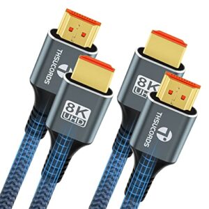 Thsucords 8K 4K HDMI Cable 1M 2 Pack