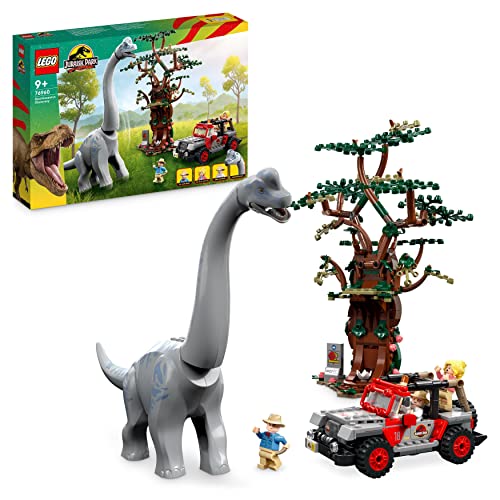 LEGO 76960 Jurassic Park Brachiosaurus Discovery Dinosaur Toy Set with Large Dino Figure