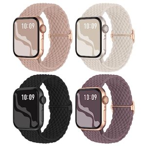 Suitisbest Braided Band Compatible for Apple Watch Strap 38mm 40mm 41mm 42mm 44mm 45mm 49mm for Women Men