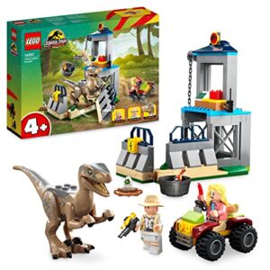 LEGO 76957 Jurassic Park Velociraptor Escape Dinosaur Toy for Boys