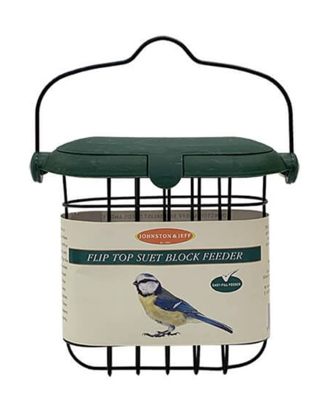 Flip Top Suet Block Feeder x 1 Plastic Wild Bird Feederr SMF