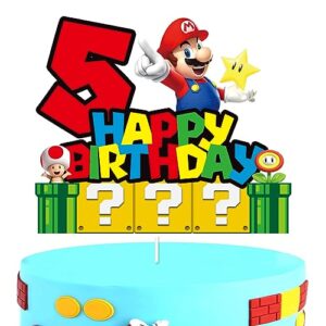 YOOYEH 1 PCS Mario Party Cake Toppers