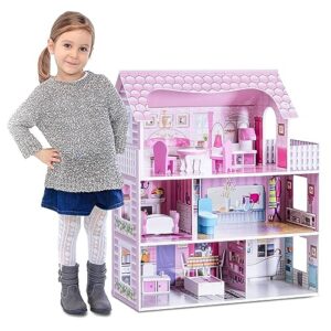 Maxmass Kids Wooden Dollhouse