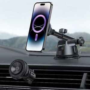 OMOTON 3 in 1 Car Phone Mount for Magsafe