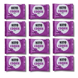 Keto Collective Keto Cookies I 1.5g Net Carbs I 30g x 12 I Keto Snacks I Low Sugar I Made with Real Butter I High Fibre I Low Carb Snacks