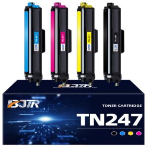 BJTR TN247 TN-243CMYK Toner Value Pack Compatible for Brother TN247 TN243 HL-L3230CDW MFC-L3710CW DCP-L3550CDW DCP-L3510CDW HL-L3210CW MFC-L3770CDW MFC-L3750CDW MFC-L3730CDN (4-Pack)