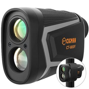 CIGMAN Golf Range Finder 800 Yards Laser Golf Rangefinder with Slope - USB Rechargeable