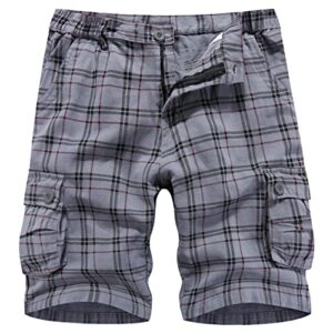 APTRO Mens Cargo Shorts Combat Casual Cotton Shorts with Multi Pockets Workwear CG02