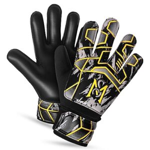 Mozi Sports Football Goalkeeper Gloves For kids Junior Children Youth Boys Soccer Goalie Glove with Super Palms Grip