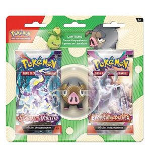 Pokémon TCG Back to School Eraser Pack - Lechonk (One Pokémon License Plate Eraser and Two Expansion Bags)