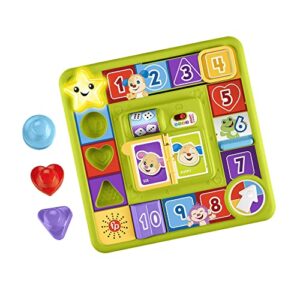 Fisher-Price Pretend Board Game Baby Toy with Lights & Smart Stages Learning Content