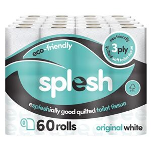 60 Splesh by Cusheen Toilet Rolls- Eco-Friendly