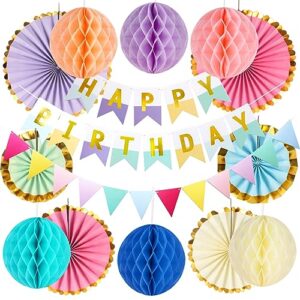 Pastel Birthday Party Decorations for Girls Women