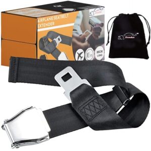 Xtremeauto Airplane Seat Belt Extender - Plane Seatbelt Extension
