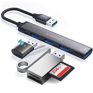 KiWiBiRD Ultra Slim USB Hub with Multi Port (1 USB 3.0