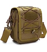 HUNTVP Tactical Crossbody Messenger Shoulder Bag Molle for Outdoor Camping Hiking Working Laptop ...