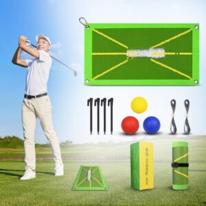 Edenarch® Golf Training Mat For Swing Path Detection | Golf Training Aid For Indoor & Outdoor | Analyse Swing Path & Correct Stance & Posture | Golf Gift Accessories For Beginners | UK Based Company