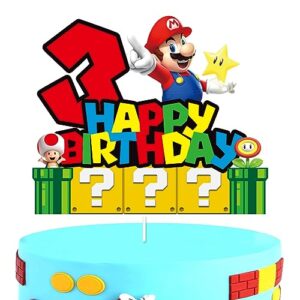 YOOYEH 1 PCS Mario Party Cake Toppers