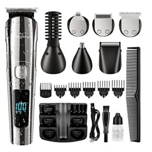 Brightup Beard Trimmer for Men - 19 Piece Beard Grooming Kit with Hair Clippers