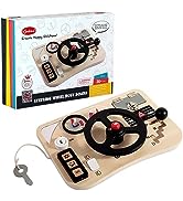 Lock and Key Toy Montessori Toys for Toddlers, 6Pcs Train Car Lock Educational Learning Toy, Matc...