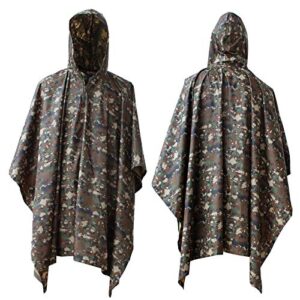 ElifeAcc Waterproof Poncho Multifunctional Rain Poncho Adult Waterproof for Outdoor Activities