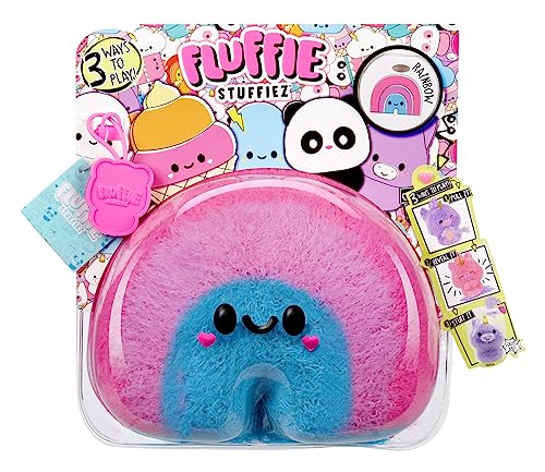 Fluffie Stuffiez Small Collectible Plush - RAINBOW - Suprise Reveal Unboxing with ASMR Fidget DIY Fur Pulling