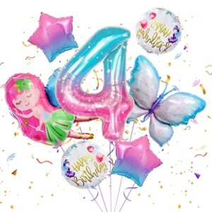 4th Birthday Decorations Girl