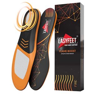 {New 2023} Sport Athletic Shoe Insoles Men Women - Ideal for Active Sports Walking Running Training Hiking Hockey - Extra Shock Absorption Inserts - Orthotic Comfort Insoles for Sneakers Running Shoes