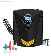 Skeufy Cordless Tyre Inflator Air Compressor, 12V Rechargeable 5000mAh Battery 150PSI Portable Ca...