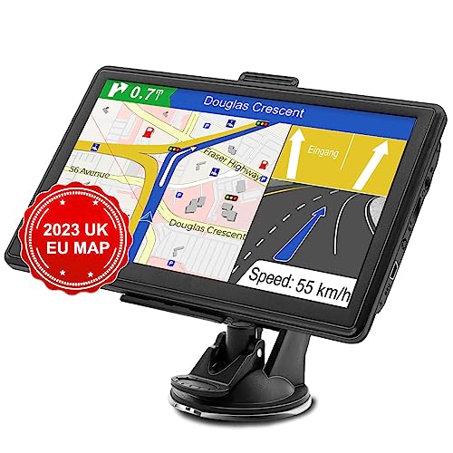 7 inch UK Sat Nav with 2023 UK Europe Maps