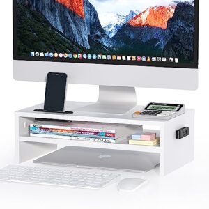 BONTEC Wood Monitor Stand Riser