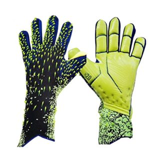 Yunnyp Football Gloves Football Goalkeeper Gloves Adults Youth Goalie Gloves Size 8 Breathable Strong Grip Gloves Wrist Protected Football Gloves
