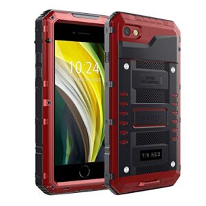 Beeasy Case for iPhone SE 2022/SE 2020 Shockproof Waterproof Built-in Screen Protector