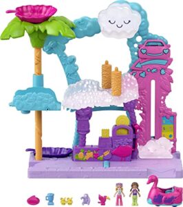 Polly Pocket Pollyville Flamingo Fun Car Wash