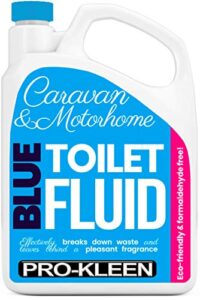 Pro-Kleen Blue Toilet Chemical Fluid Solution Cleaner 2L for Caravan and Motorhomes - Eco-Friendly