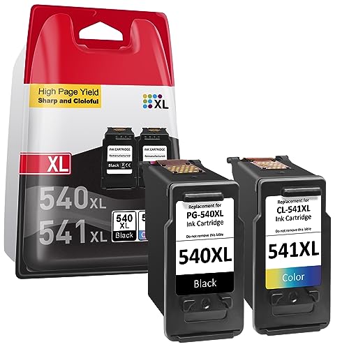 PG-540XL CL-541XL Replacement for Canon 540 541 Ink Cartridges