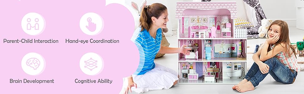 5 furnished rooms on 3 floors