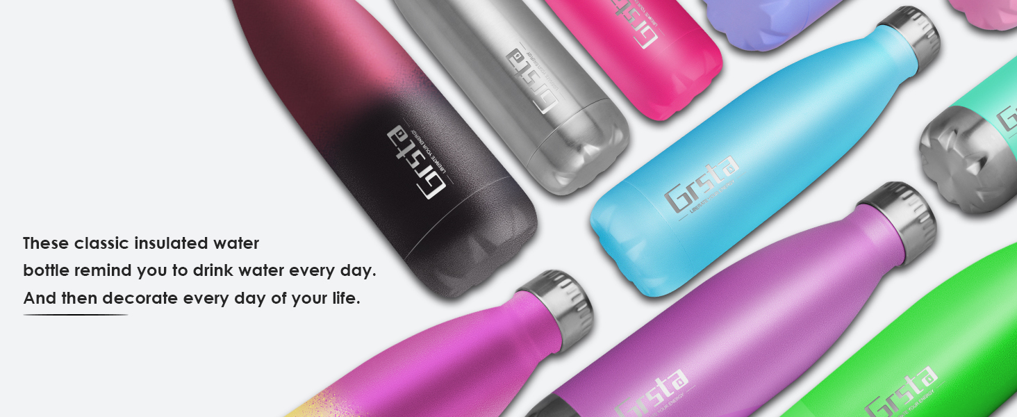 metal water bottle