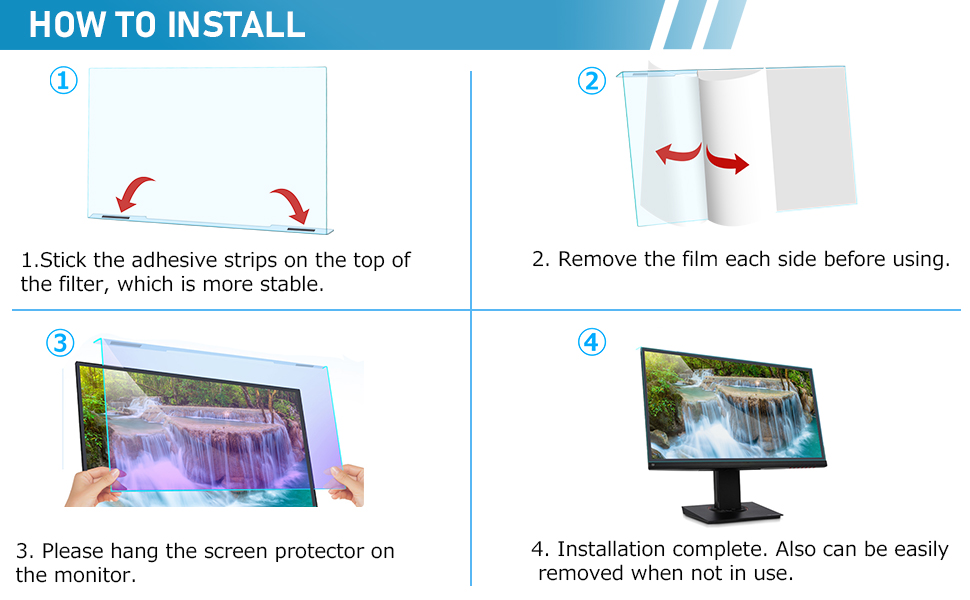 anti glare screen for computer screens eye protection filter film